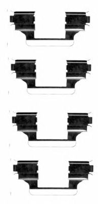 HELLA PAGID 8dz355203591 -  Комплектующие, колодки дискового тормоза